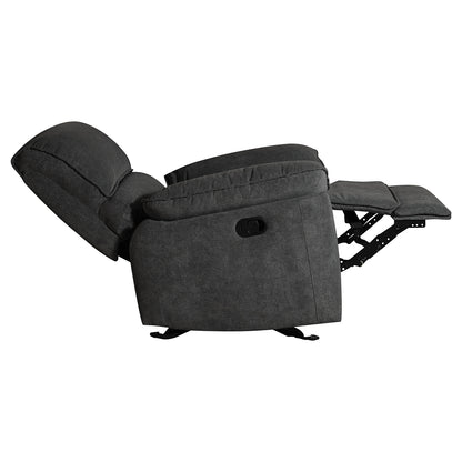 Silla Reclinable Alexa Microfibra Gris Plomo
