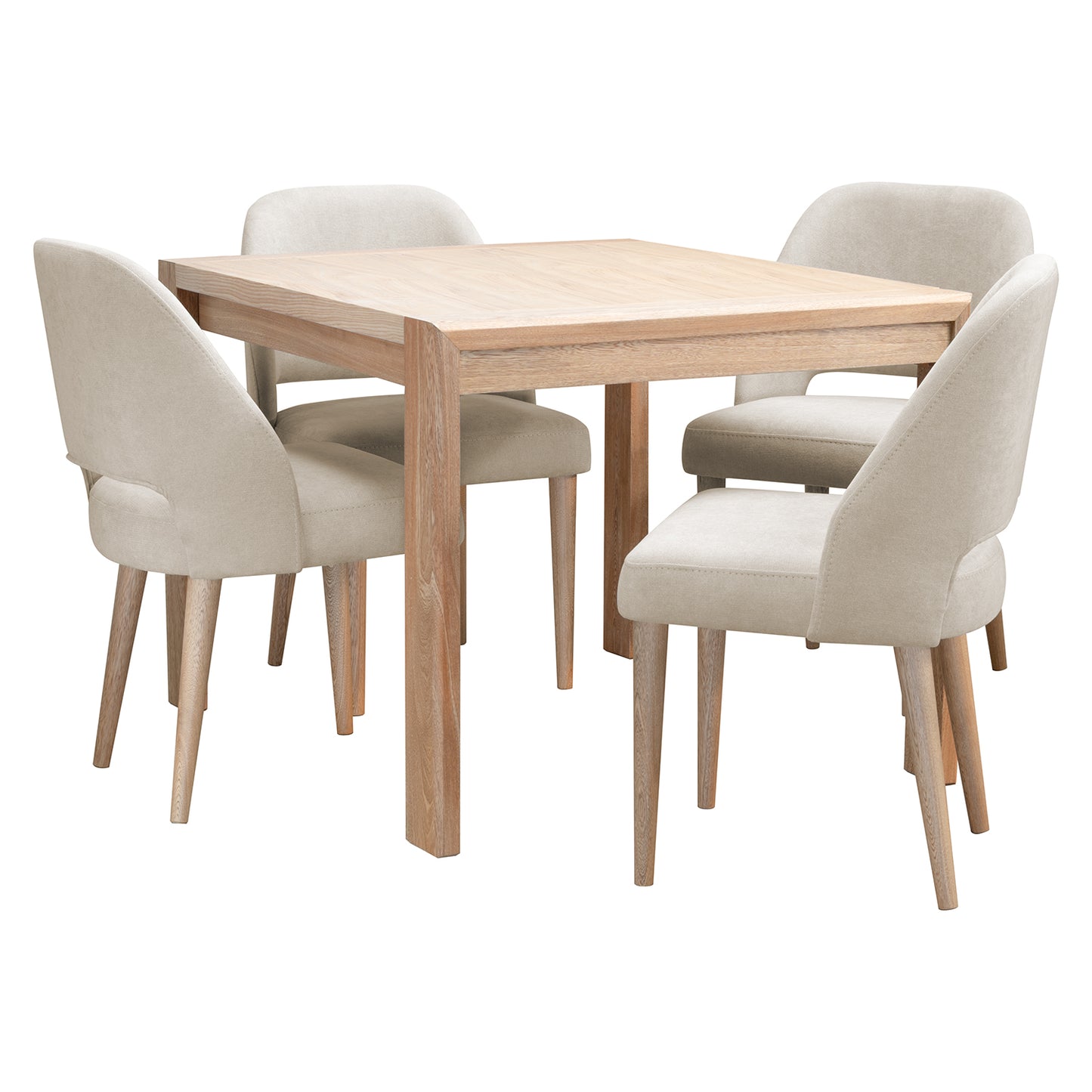 COMEDOR 4 PUESTOS MANHATTAN NATURAL NATURAL MICROFIBRA CAMEL