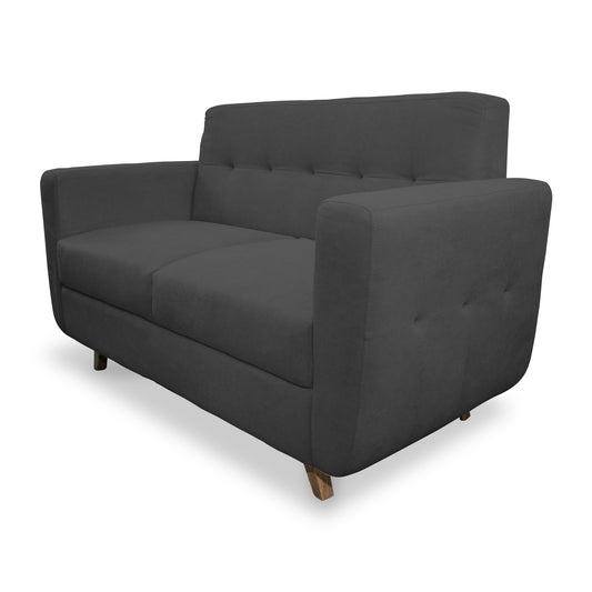 SOFÁ 2 PUESTOS WALCOT   MICROFIBRA GRIS PLOMO