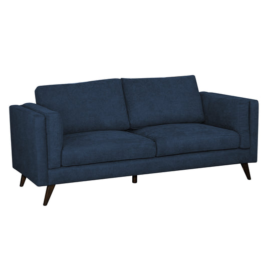 SOFA MONTREAL  3 PTOS MICROFIBRA AZUL