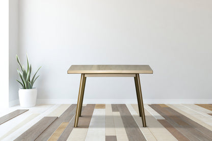 MESA COMEDOR 4 PUESTOS REGINA  CHAMPAÑA CHAMPAN