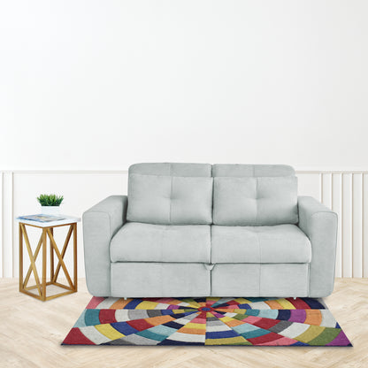 SOFA CAMA BOURBON 1.10  MICROFIBRA GRIS CLARO