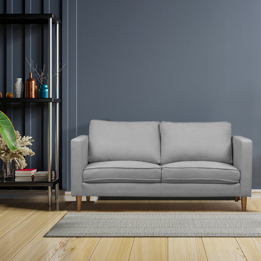 SOFA  MONTREAL  3 PUESTOS MICROFIBRA GRIS PLATA