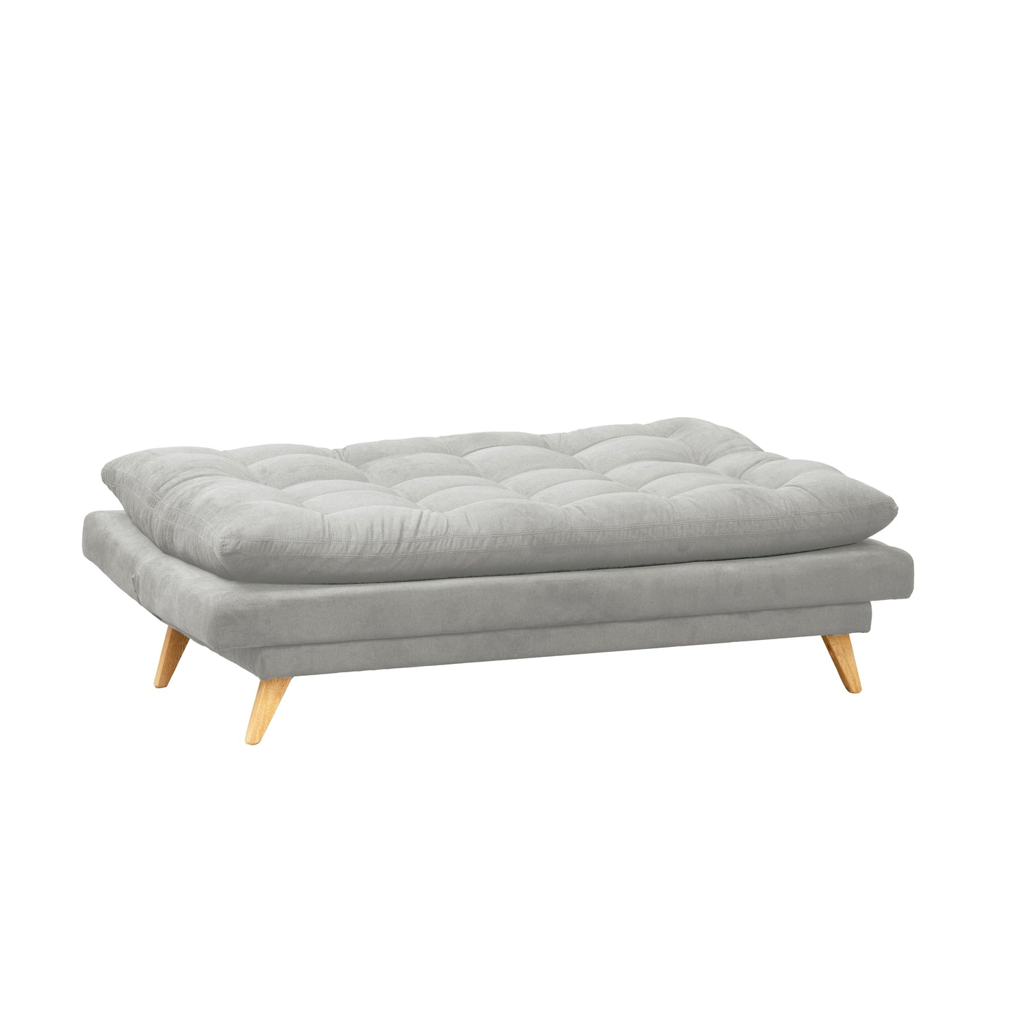 SOFA CAMA NANTES MICROFIBRA  PLATA
