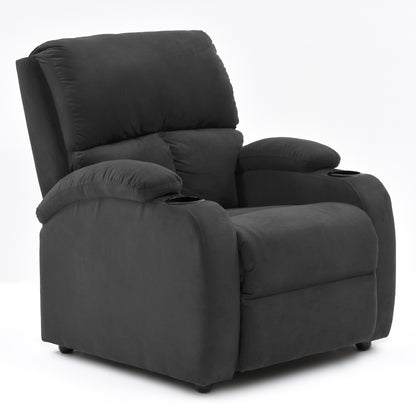 SILLA RECLINABLE AMBER  ESTATICA MICROFIBRA GRIS PLOMO