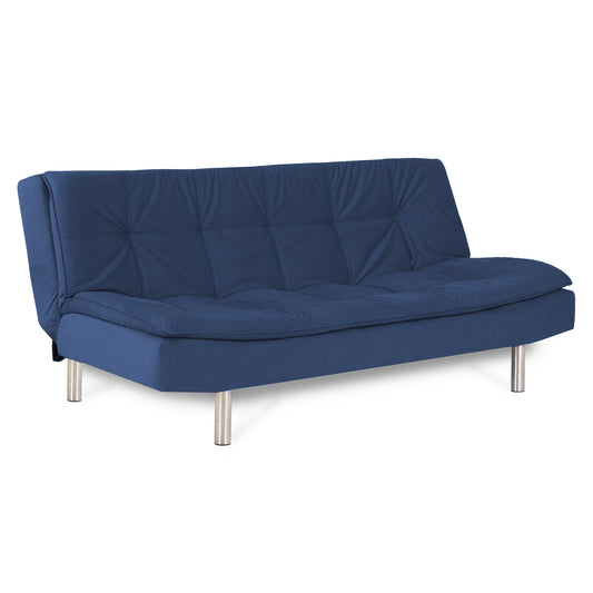 SOFA CAMA BELLINI   MICROFIBRA AZUL