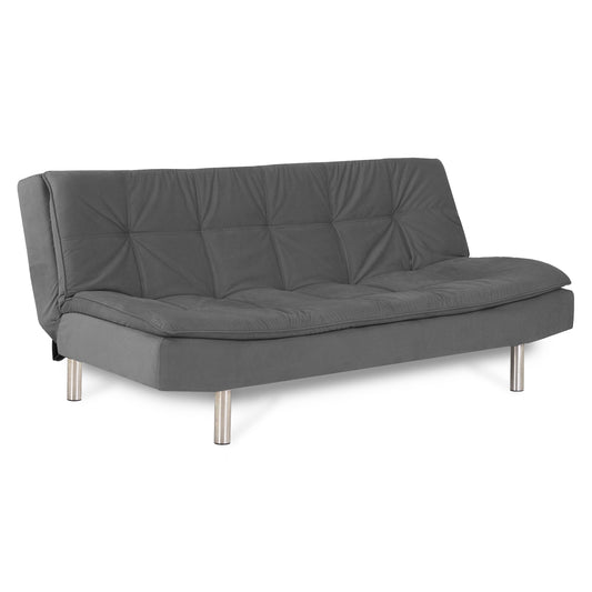 SOFA CAMA BELLINI   MICROFIBRA PLATA