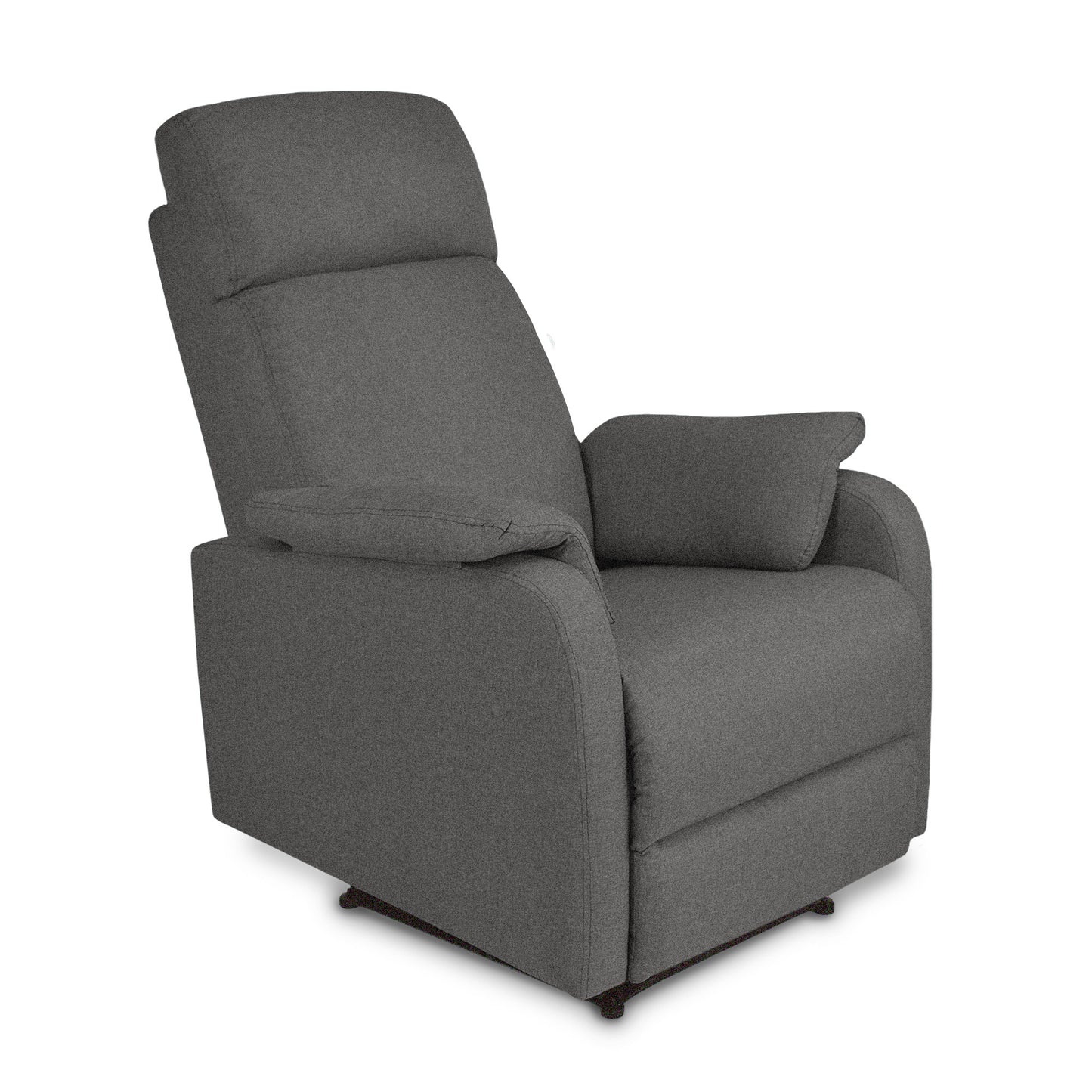 SILLA RECLINABLE VELVET MICROFIBRA GRIS