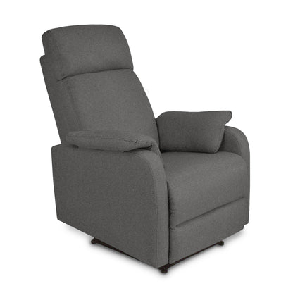 SILLA RECLINABLE VELVET MICROFIBRA GRIS