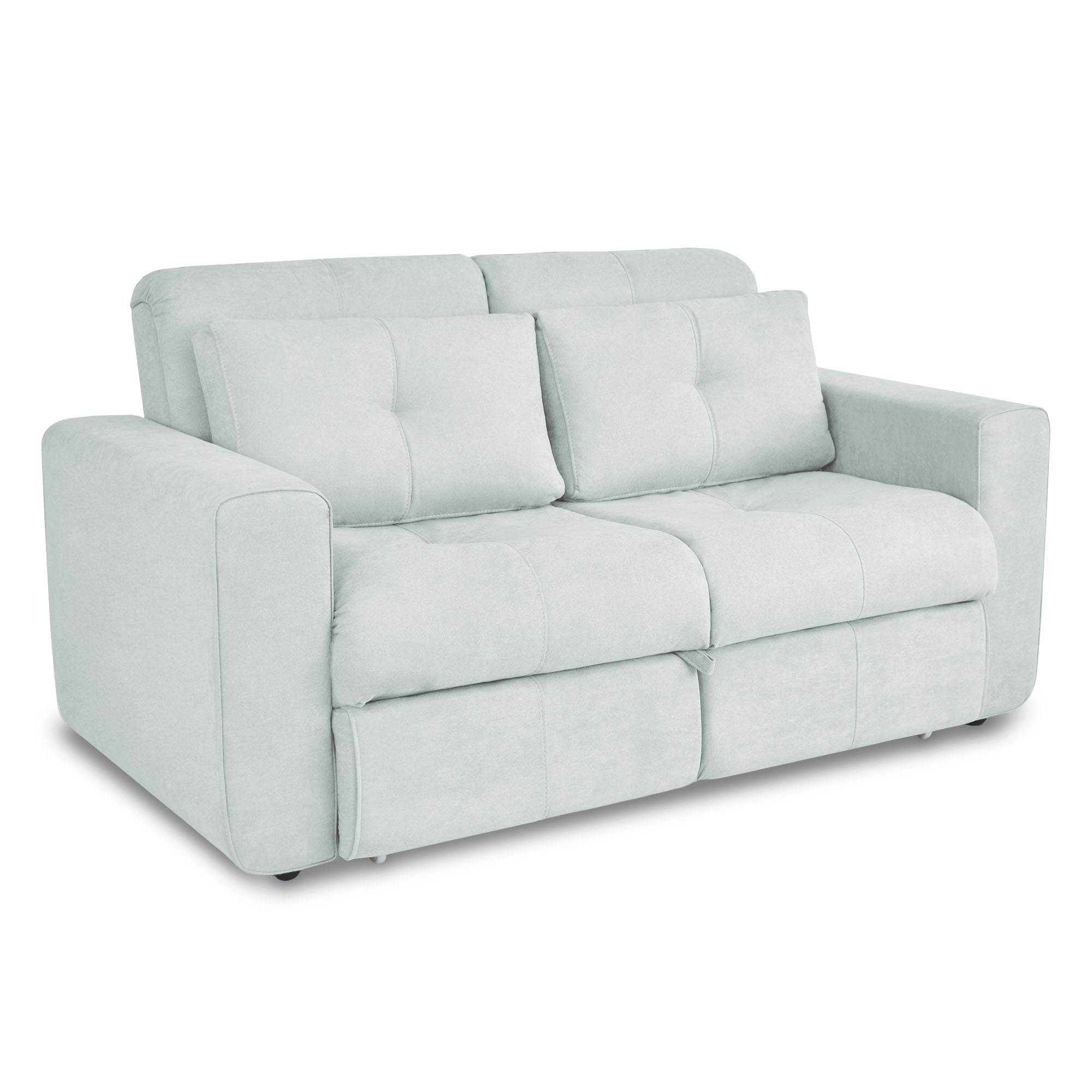 Sofa cama bourbon 1.10 microfibra gris claro