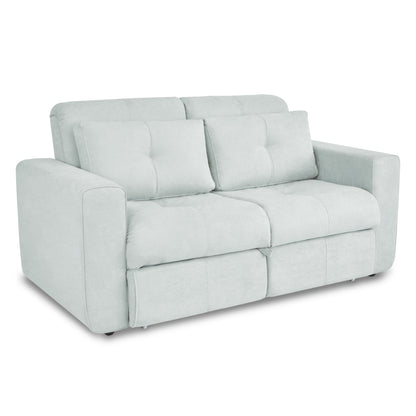 SOFA CAMA BOURBON 1.10  MICROFIBRA GRIS CLARO