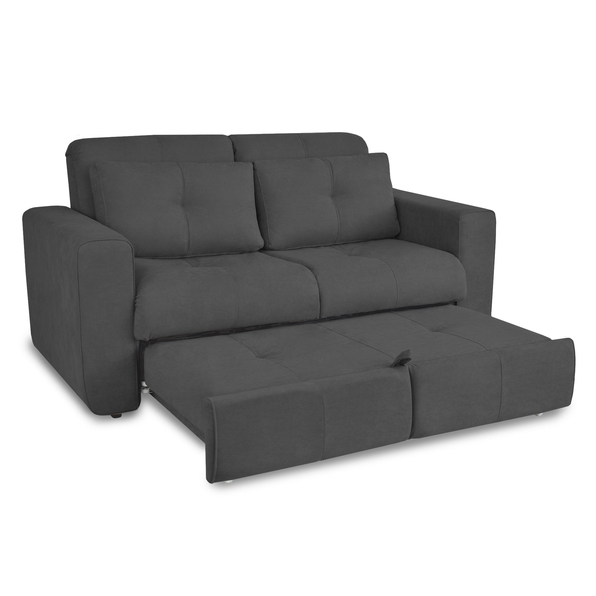 Sofa cama bourbon 1.10 microfibra gris plomo