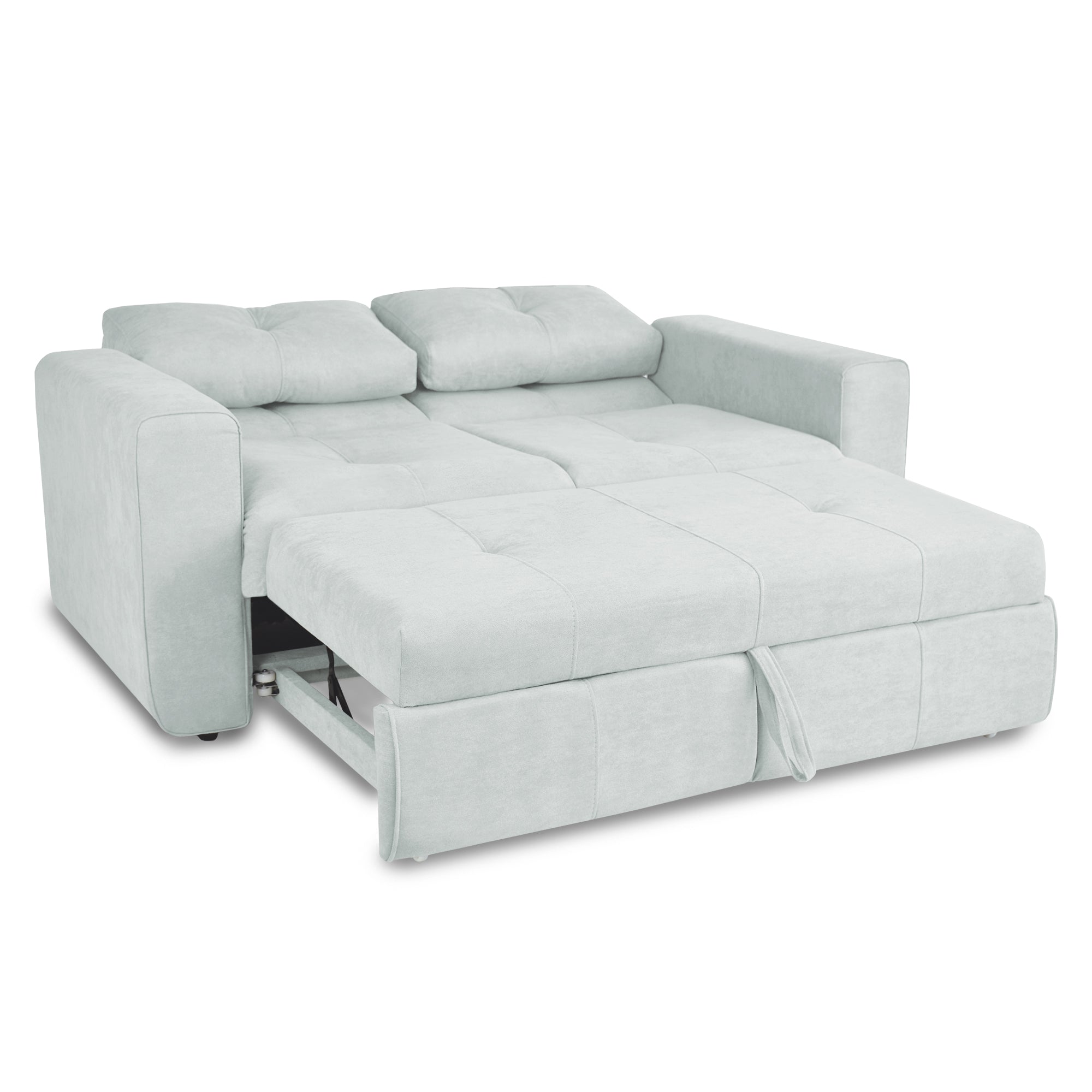 Sofa cama bourbon 1.10 microfibra gris claro