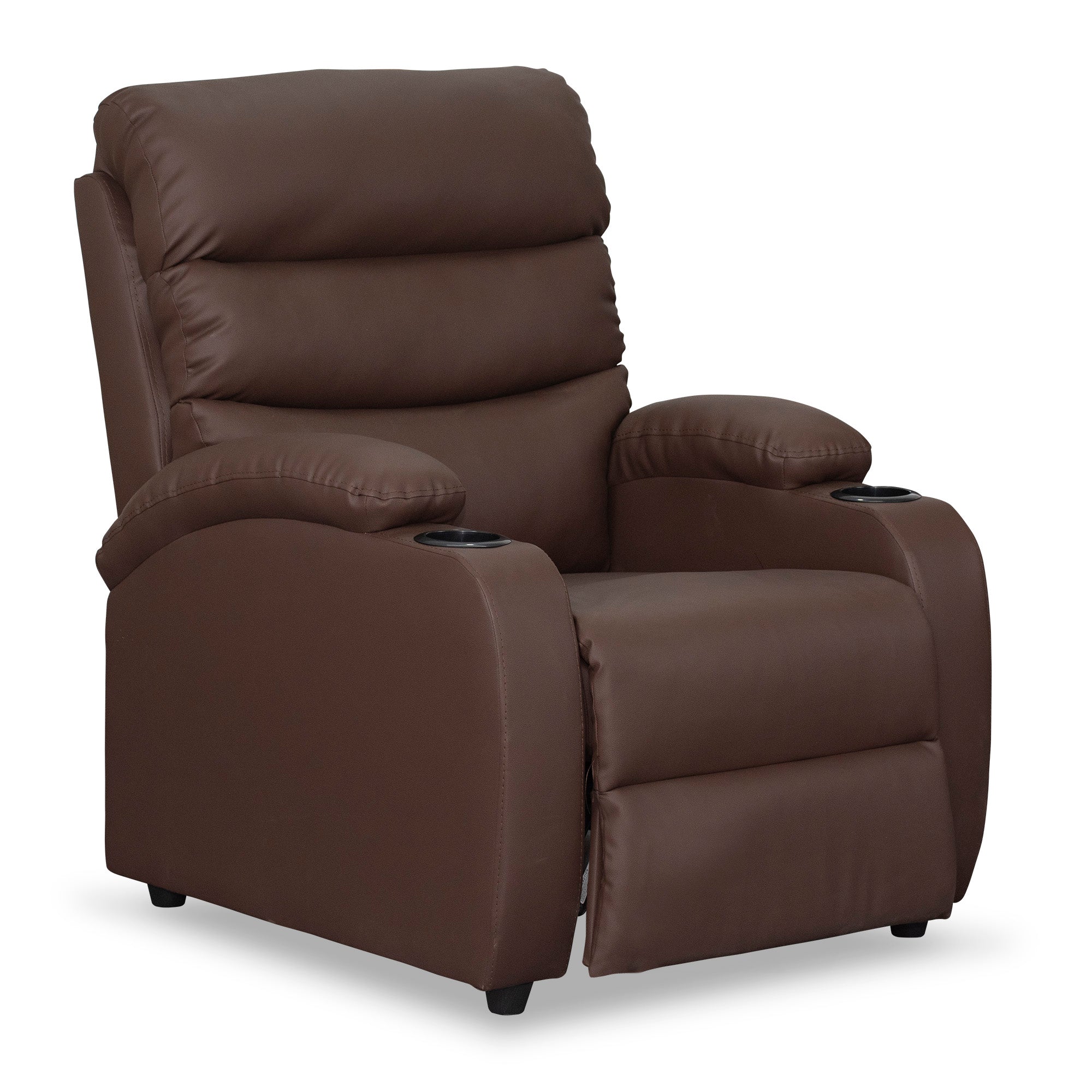 Silla reclinable trevi 1 puesto sintetico chocolate