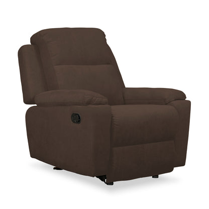SILLA RECLINABLE ESTÁTICA MARSELLA MECEDORA MICROFIBRA. CHOCOLATE