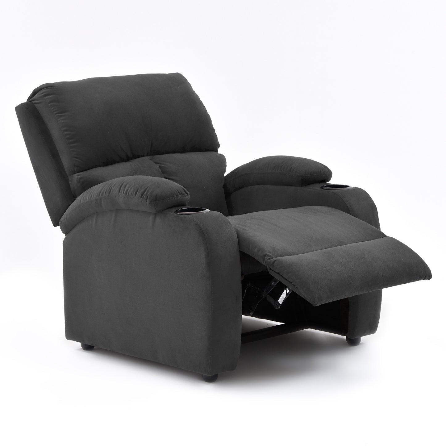 SILLA RECLINABLE AMBER  ESTATICA MICROFIBRA GRIS PLOMO