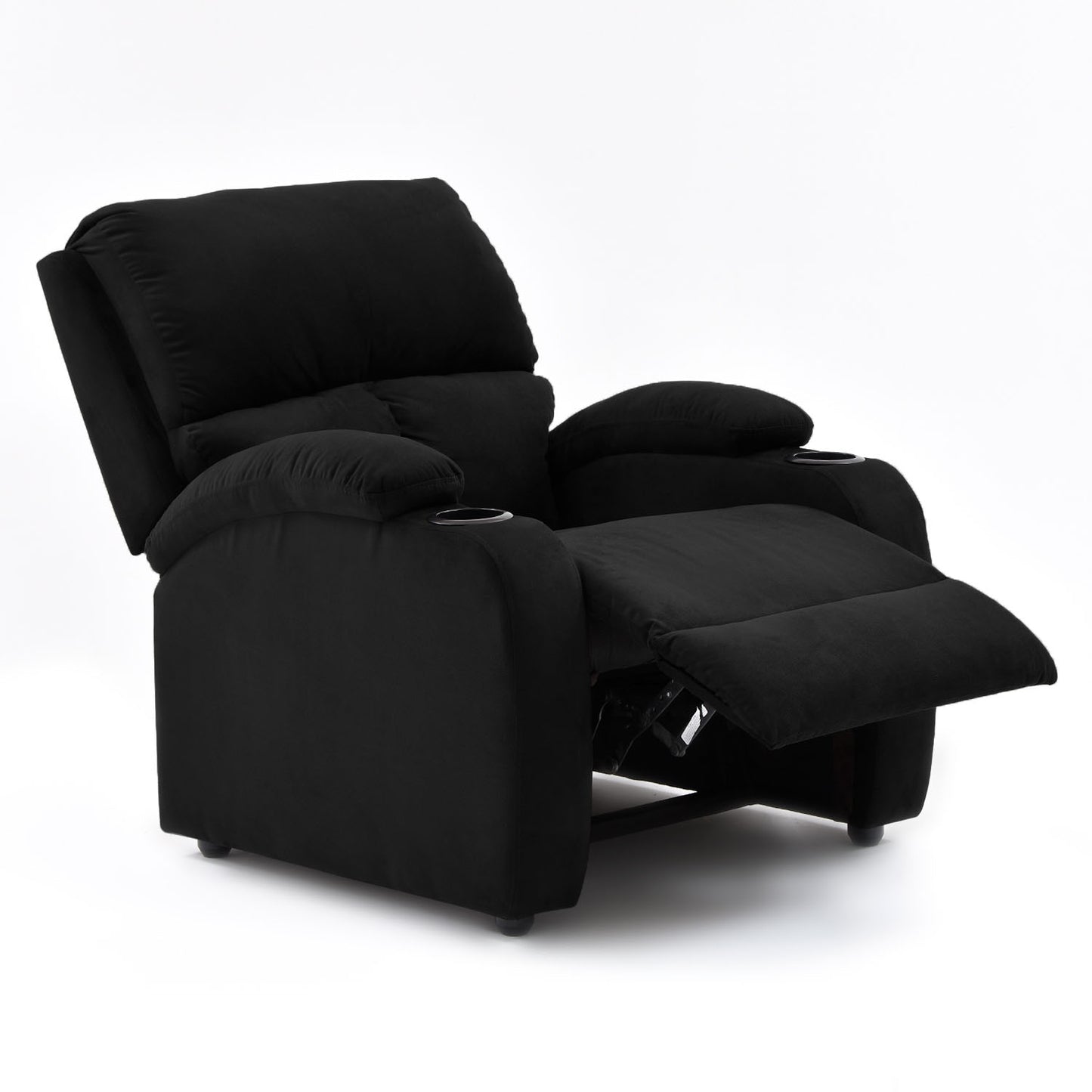 SILLA RECLINABLE AMBER  ESTATICA MICROFIBRA NEGRO