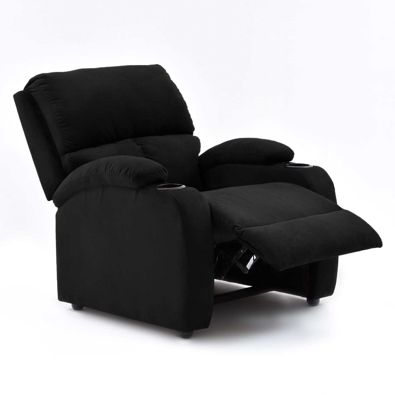 Silla reclinable amber estatica microfibra negro