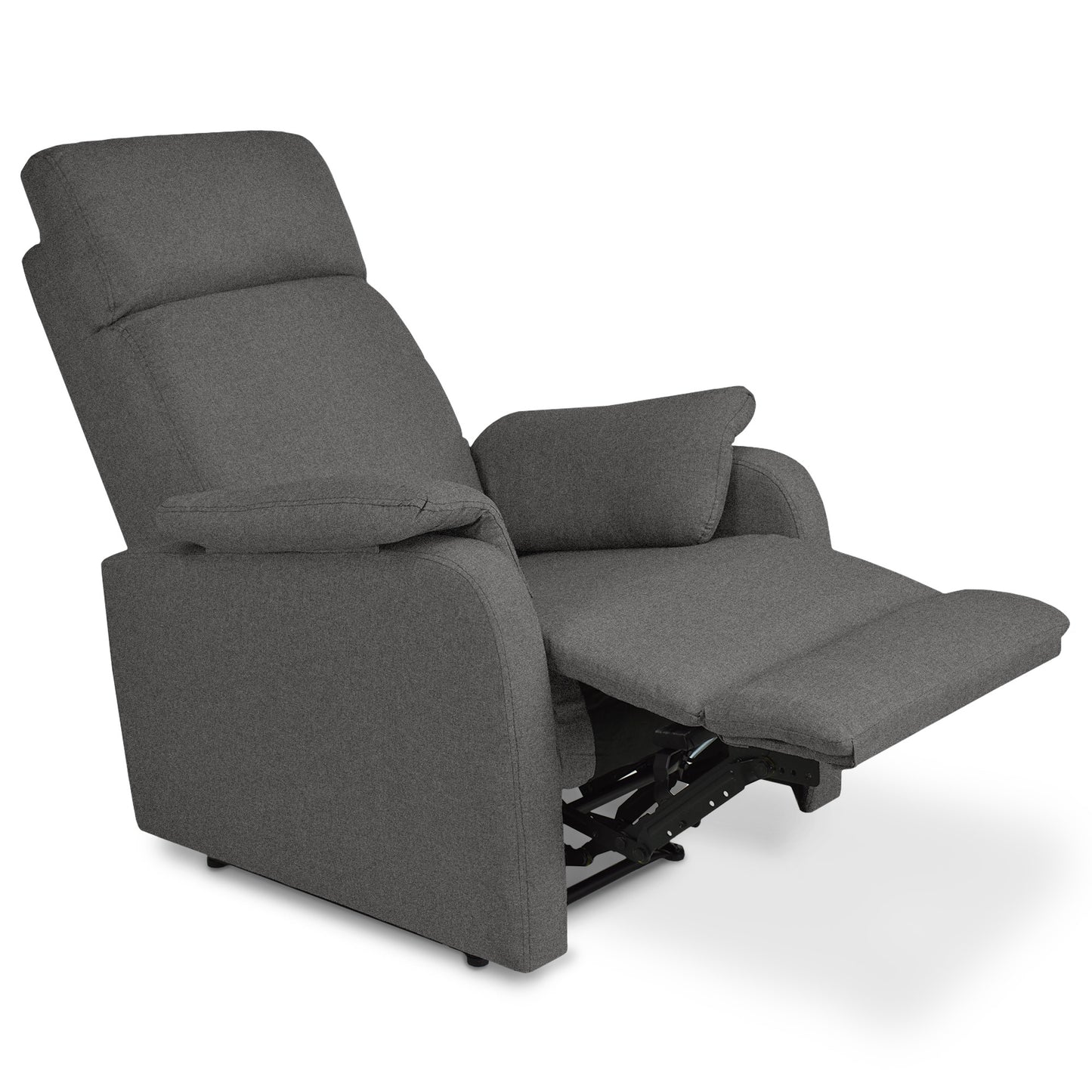 SILLA RECLINABLE VELVET MICROFIBRA GRIS