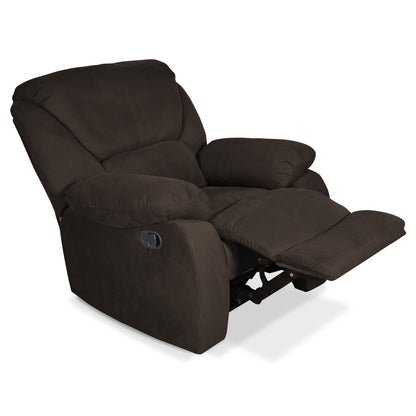 SILLA RECLINABLE OHIO ESTATICA MICROFIBRA CHOCOLATE