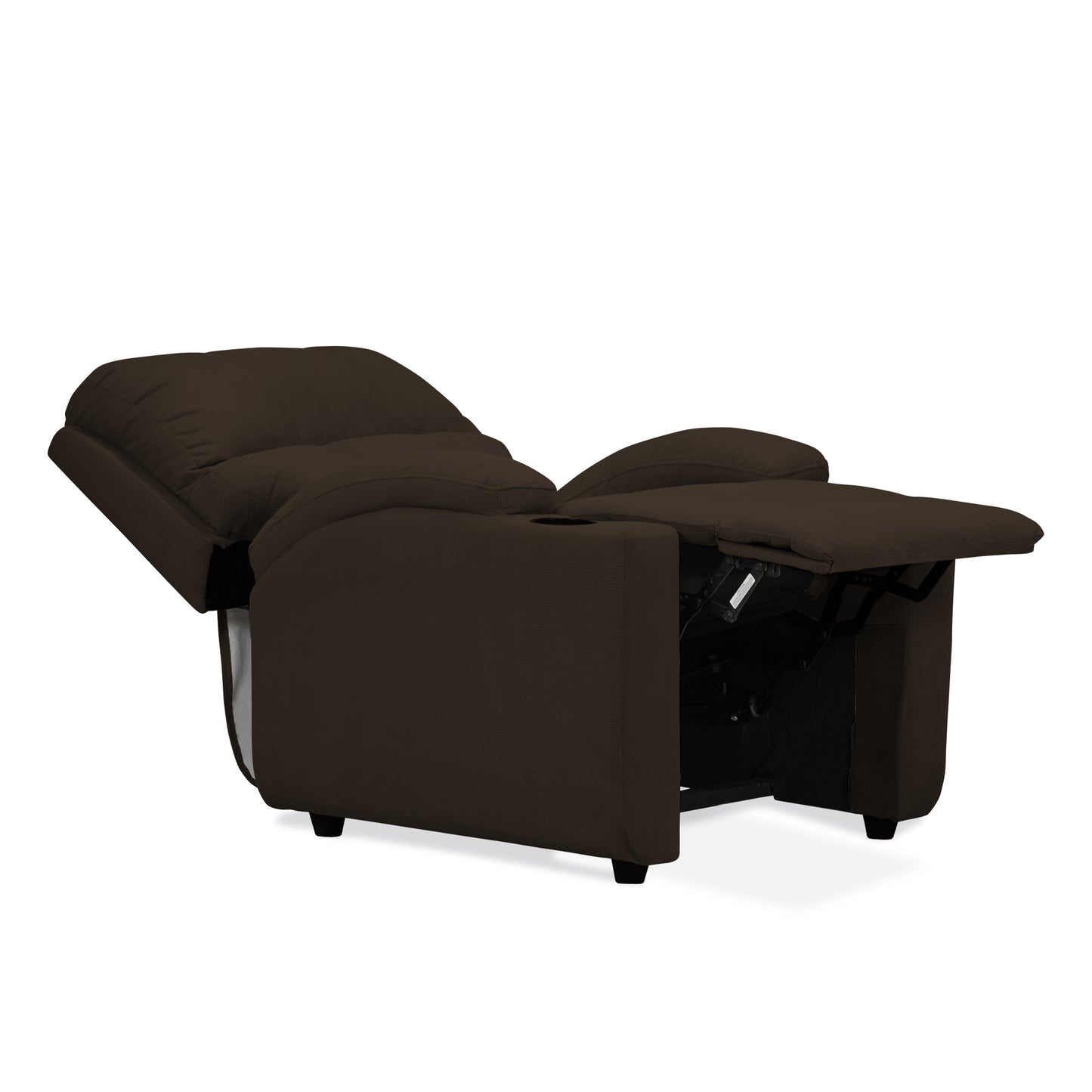 SILLA RECLINABLE ALAN  1 PUESTO  MICROFIBRA CHOCOLATE