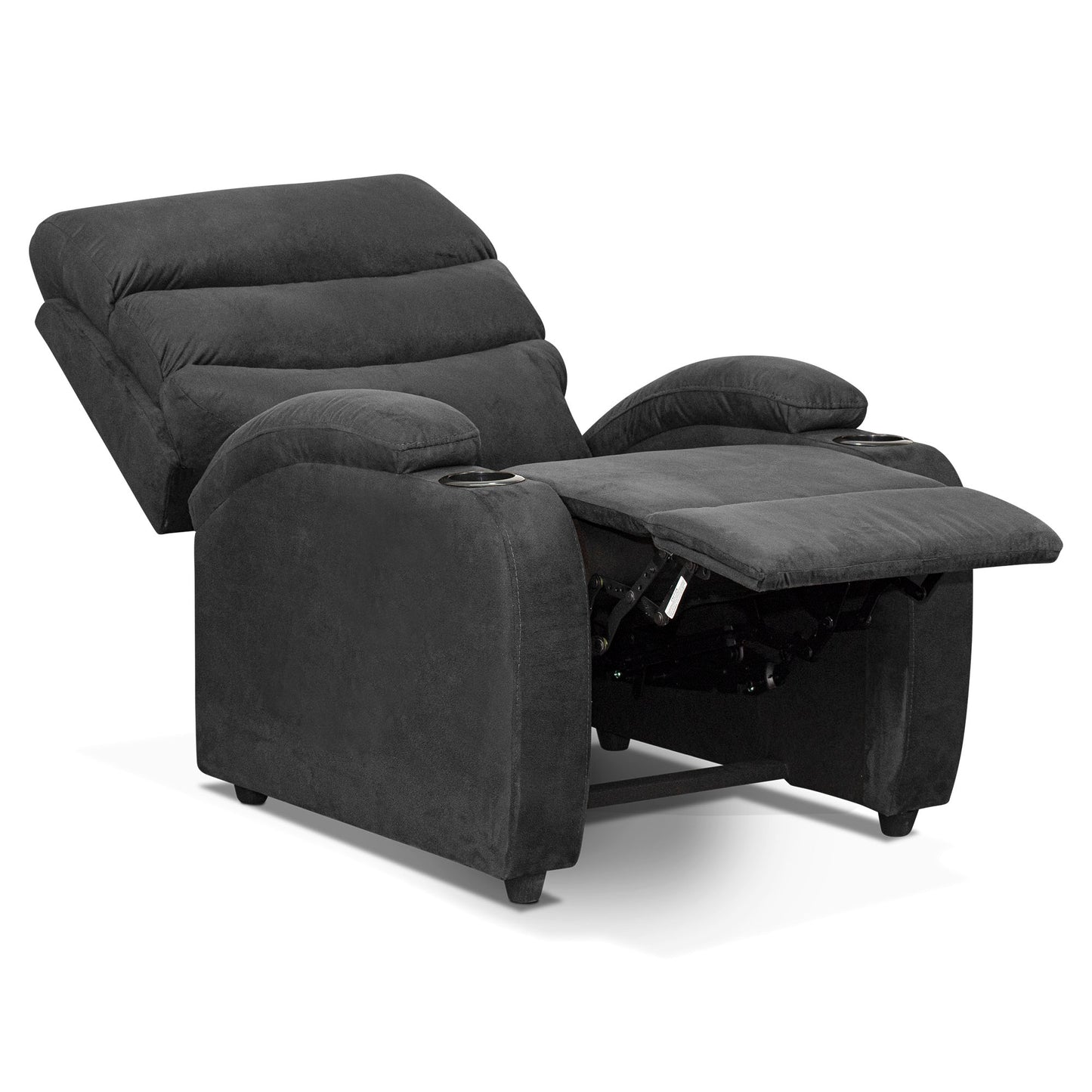 SILLA RECLINABLE TREVI  1 PUESTO  MICROFIBRA GRIS PLOMO