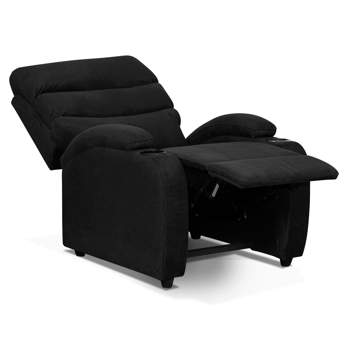Silla reclinable trevi 1 puesto microfibra NEGRO