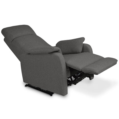 SILLA RECLINABLE VELVET MICROFIBRA GRIS
