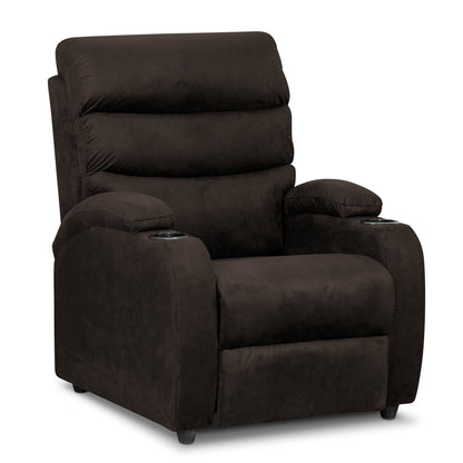 SILLA RECLINABLE TREVI  1 PUESTO  MICROFIBRA  CHOCOLATE