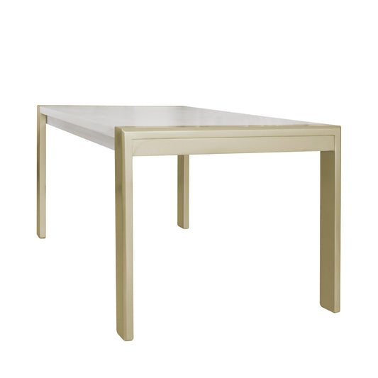 MESA COMEDOR OXFORD 6 PTOS 160X90 BLANCO PERLA CHAMPAN