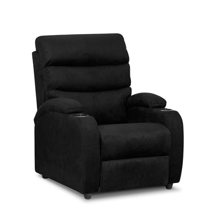 Silla reclinable trevi 1 puesto microfibra NEGRO