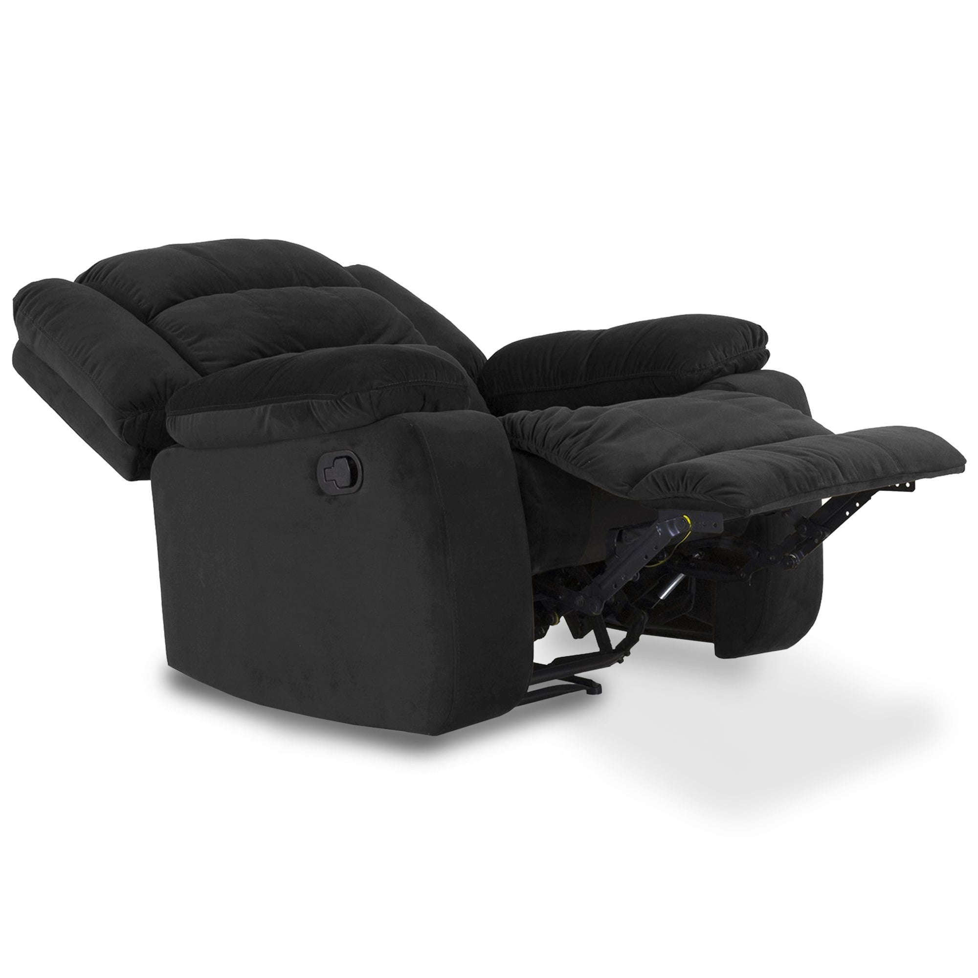 Silla reclinable dhaka 1p estatica microfibra negro