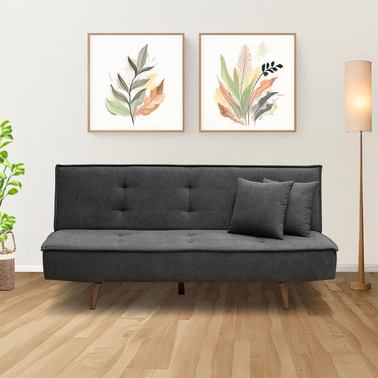 SOFA CAMA BELLINI  2.0  MICROFIBRA HUMO