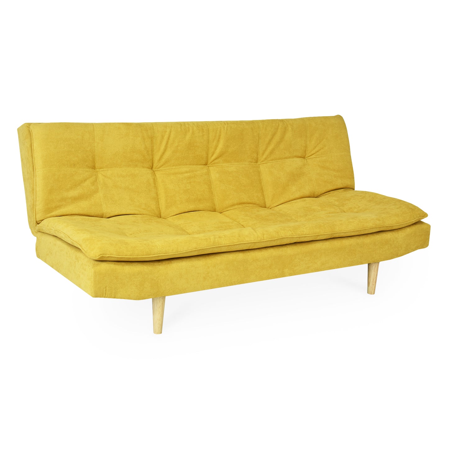 SOFA CAMA BELLINI    MICROFIBRA MOSTAZA