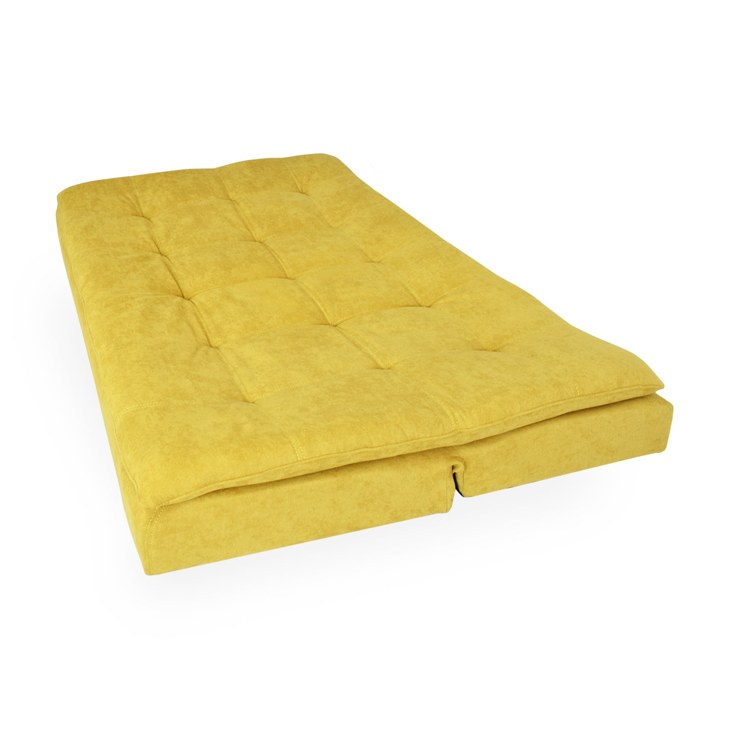 SOFA CAMA BELLINI    MICROFIBRA MOSTAZA