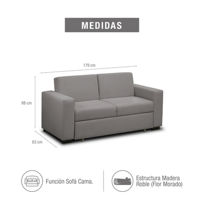 SOFA CAMA OLIVER 140 TAUPE