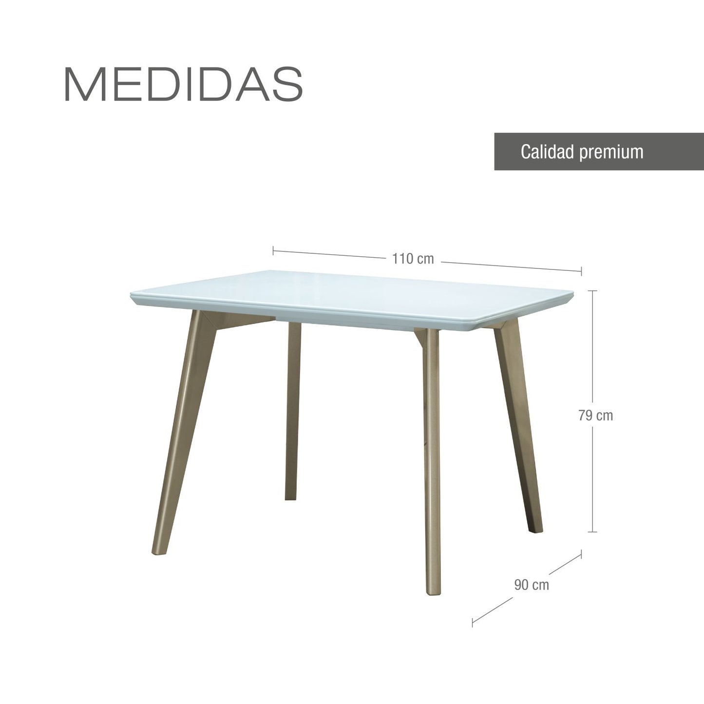 COMEDOR 4 PUESTOS BILBAO MICROFIBRA PERLA CHAMPAN  CRUDO