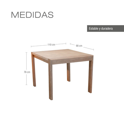 COMEDOR 4 PUESTOS MANHATTAN NATURAL NATURAL MICROFIBRA CAMEL