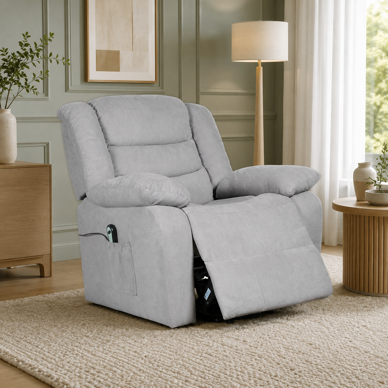 SILLA RECLINABLE LIFT 2.0 GRIS PLATA