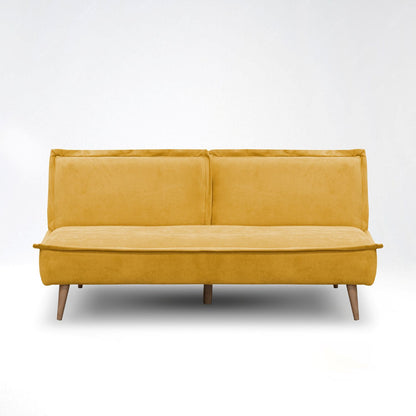 SOFA CAMA DALLAS  MICROFIBRA MOSTAZA