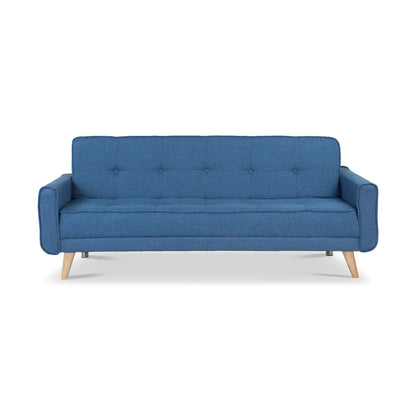 SOFA CAMA DEBBY  MICROFIBRA AZUL