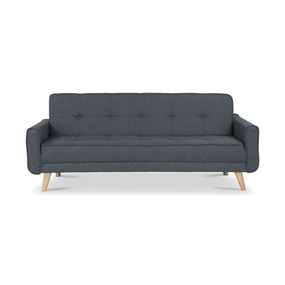 SOFA CAMA DEBBY  MICROFIBRA GRIS PLOMO