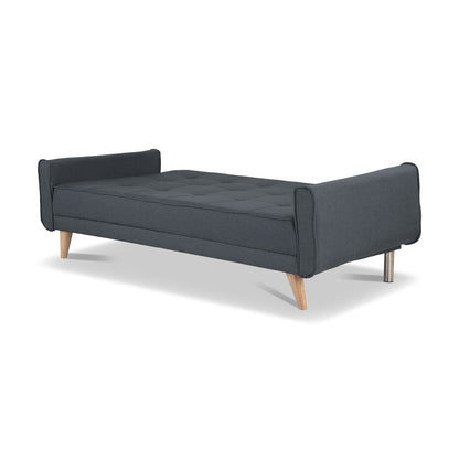 SOFA CAMA DEBBY  MICROFIBRA GRIS PLOMO