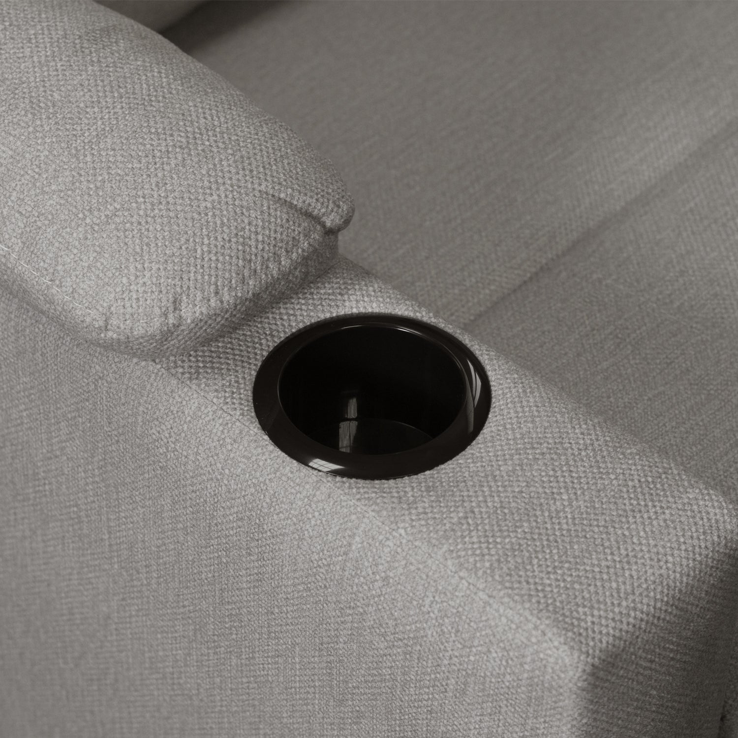 Reclinable Alan Estática microfibra Taupe