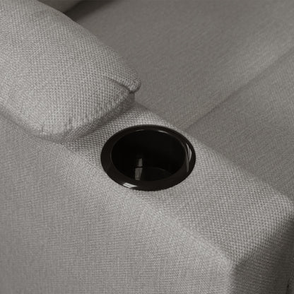 Reclinable Alan Estática microfibra Taupe