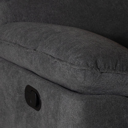 Silla Reclinable Alexa Microfibra Gris Plomo