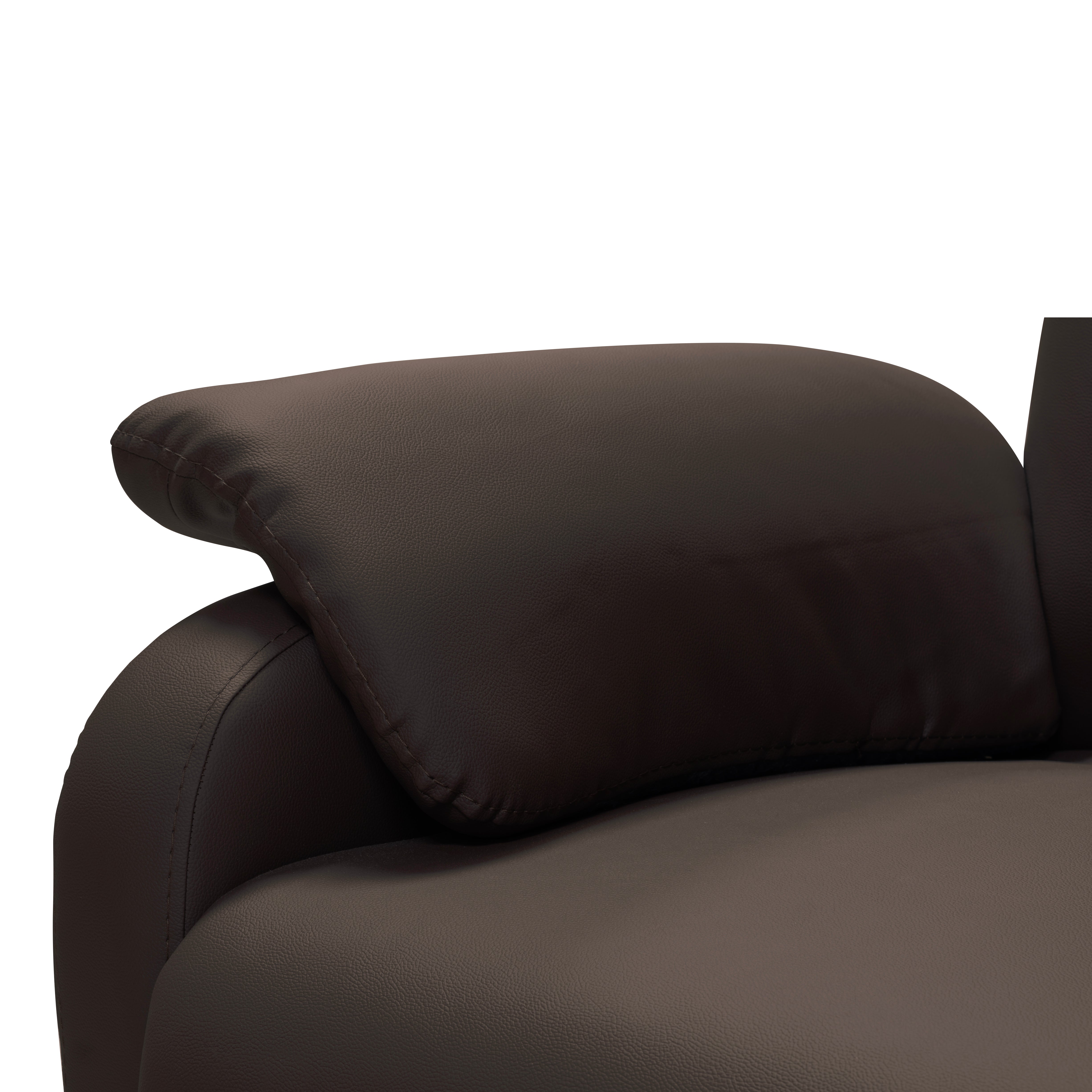 Silla reclinable velvet 1 puesto sintetica chocolate