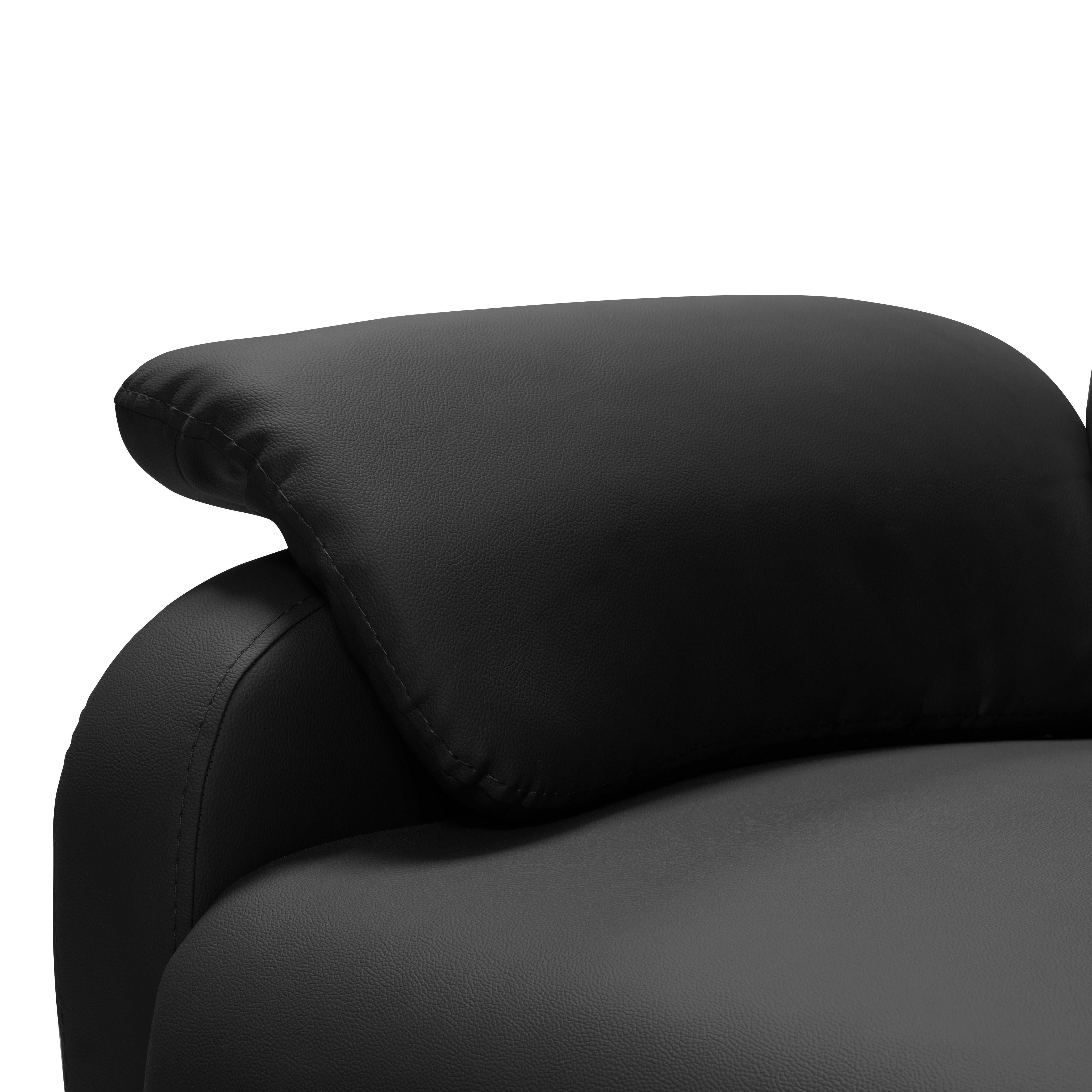 Silla reclinable velvet 1 puesto sintetica negro