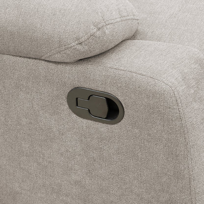 Silla reclinable velara 1 puesto microfibra plata