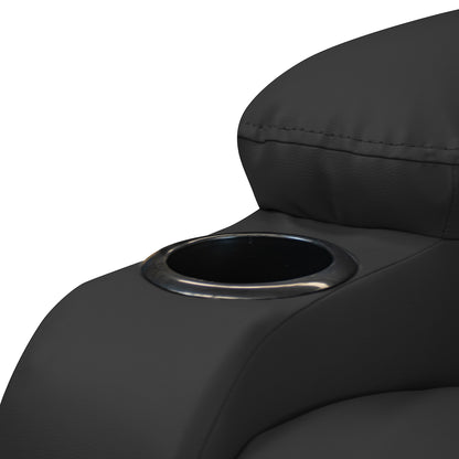 Silla reclinable trevi 1 puesto sintetico negro